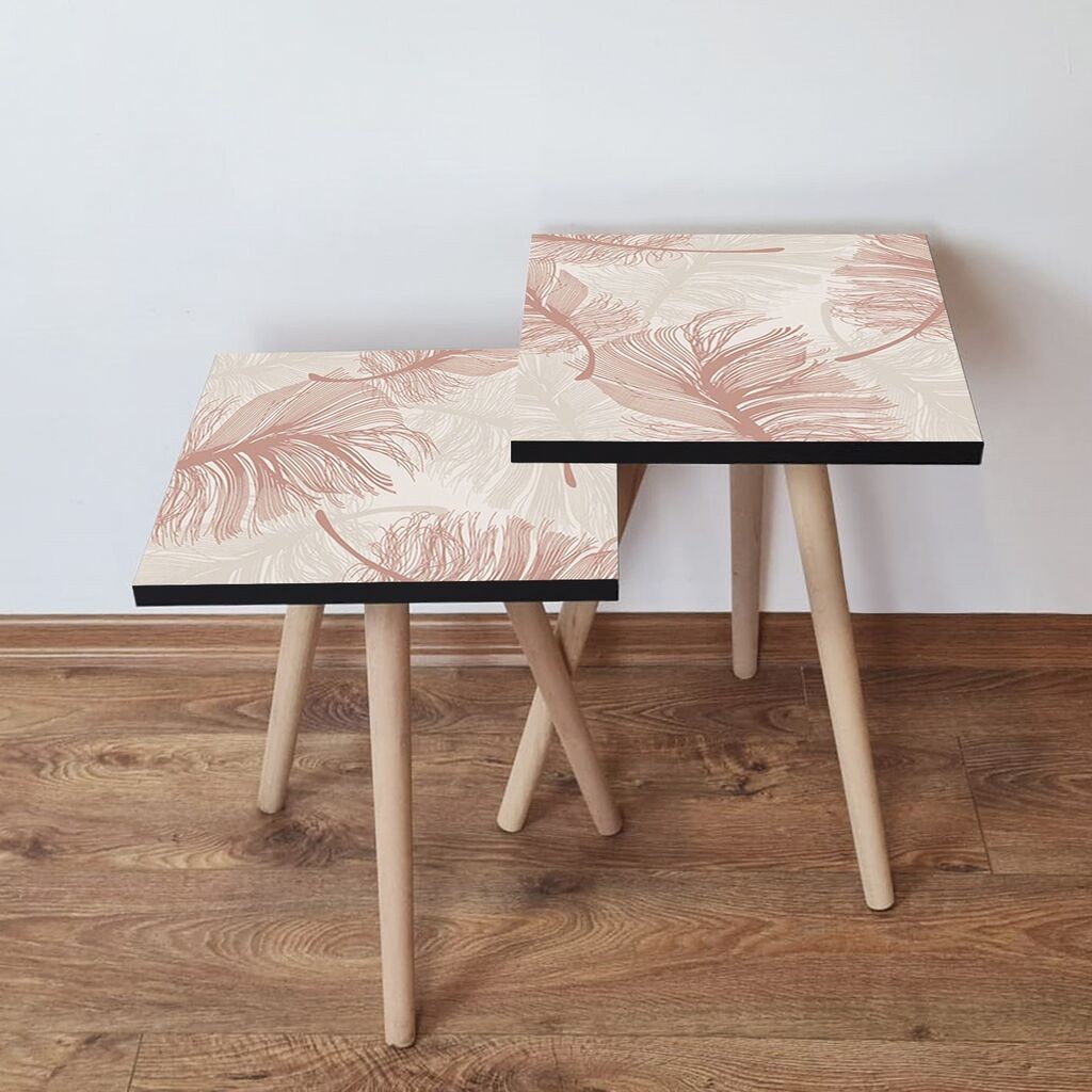 Hanah Home set stolića za kafu 2Shp66, 2 dijela, šareni