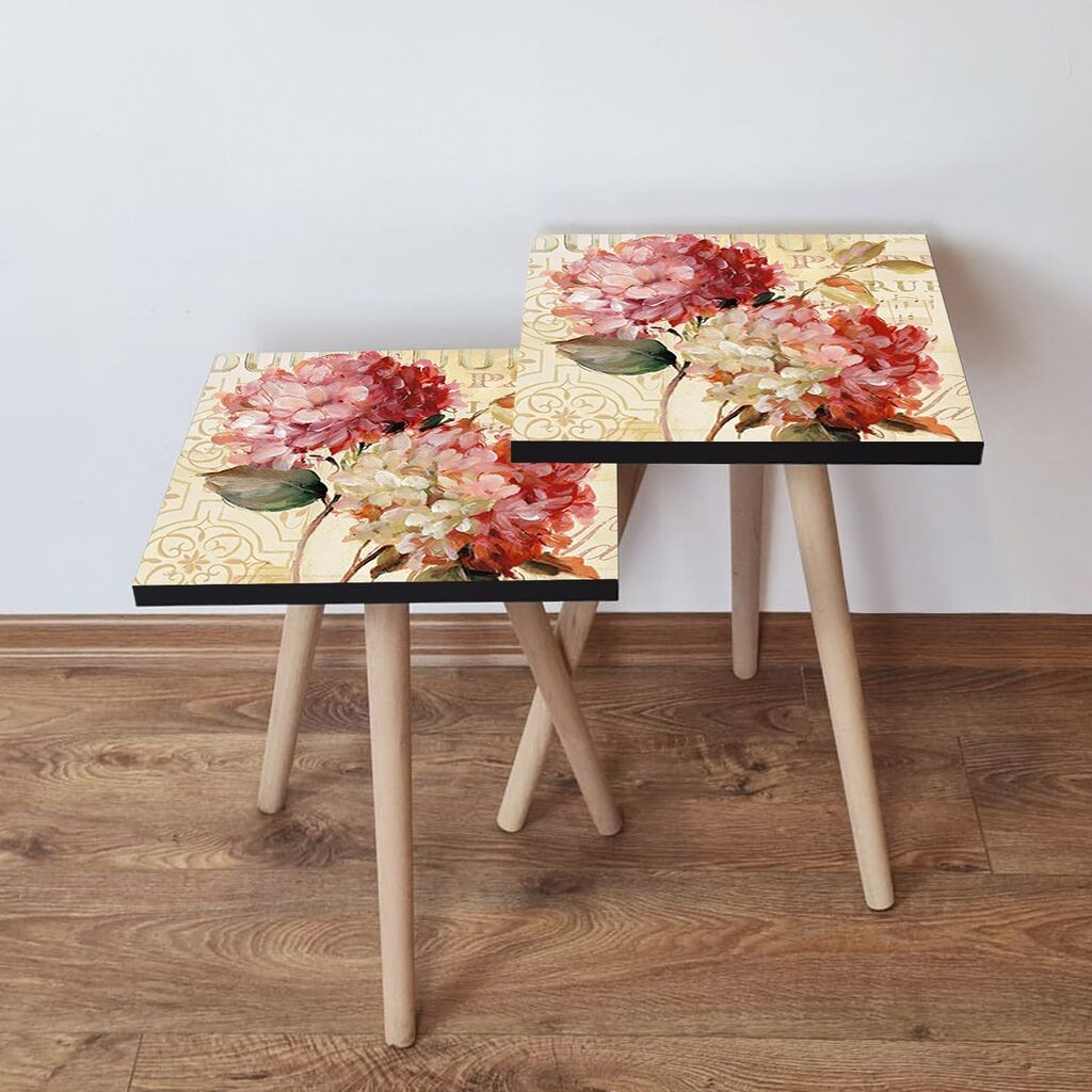 Hanah Home set stolića za kafu 2Shp453, 2 dijela, šareni