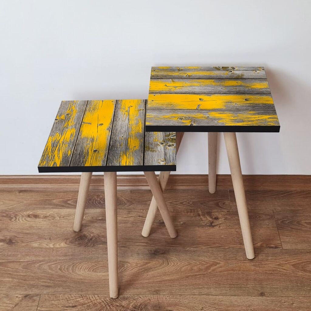 Hanah Home set stolića za kafu 2Shp37, 2 dijela, šareni