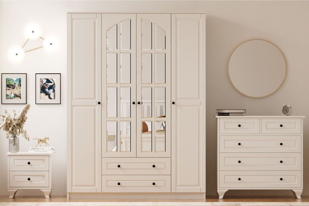 Hanah Home set namještaja za spavaću sobu RB-015, bijela