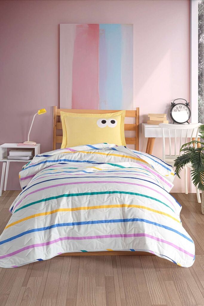 L'essentiel Maison Set navlaka za poplun i jastučnica Smiješno, 160x220 cm, Žuta