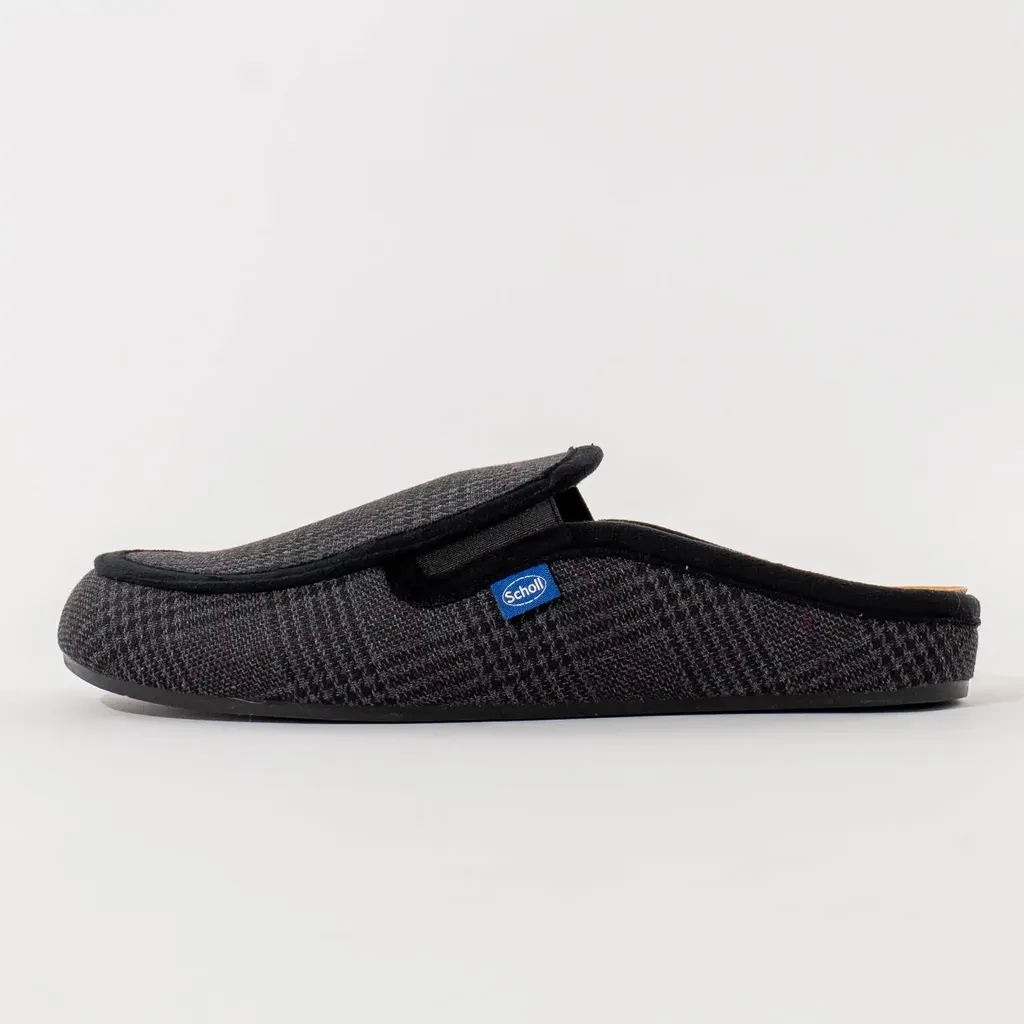 Scholl Muške kučne papuče Brandy Ela, Crne