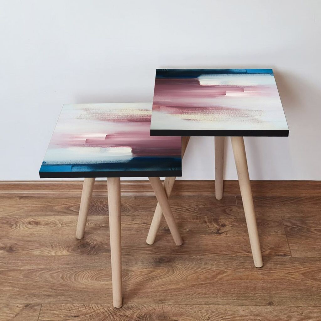 Hanah Home set stolića za kafu 2Shp105, 2 dijela, šareni