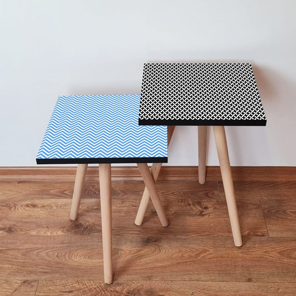 Hanah Home set stolića za kafu 2Shp255, 2 dijela, šareni