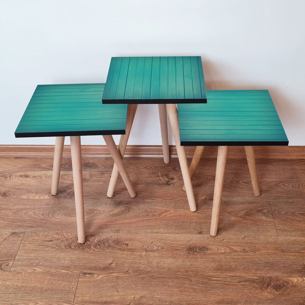 Hanah Home set stolića za kafu 3Shp333, 3 dijela, šareni