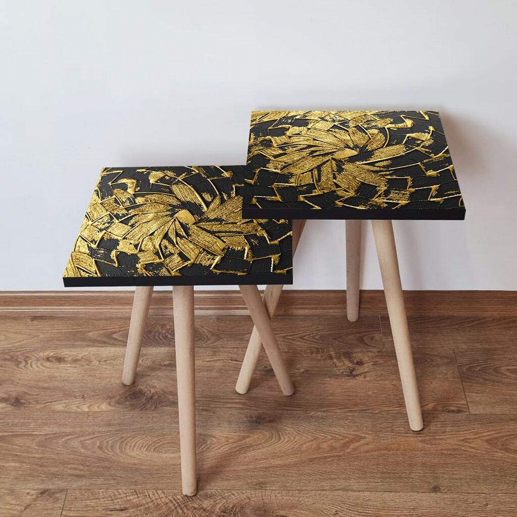 Hanah Home set stolića za kafu 2Shp107, 2 dijela, šareni