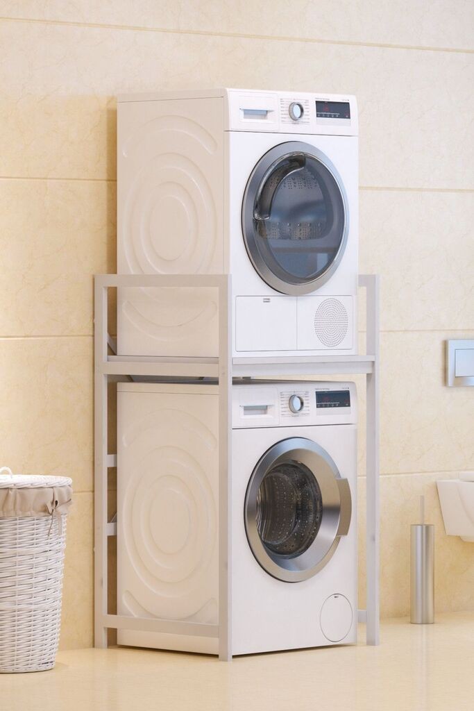 Hanah Home Polica za mašinu za pranje veša C7, Bijela