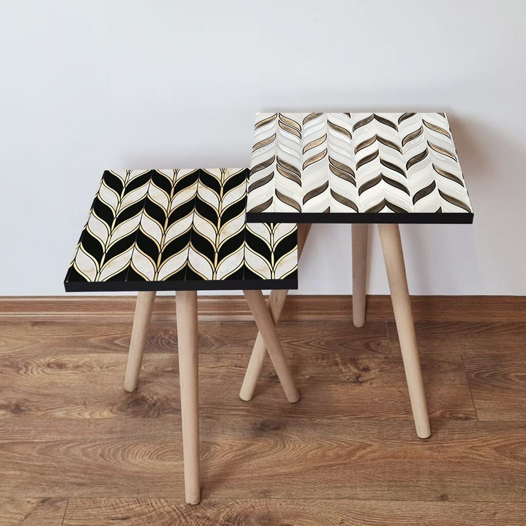 Hanah Home set stolića za kafu 2Shp27, 2 dijela, šareni