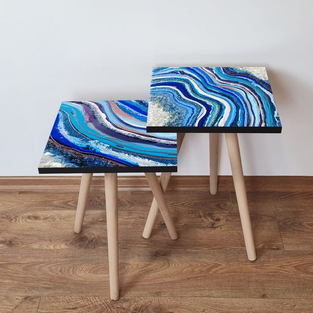 Hanah Home set stolića za kafu 2Shp278, 2 dijela, šareni