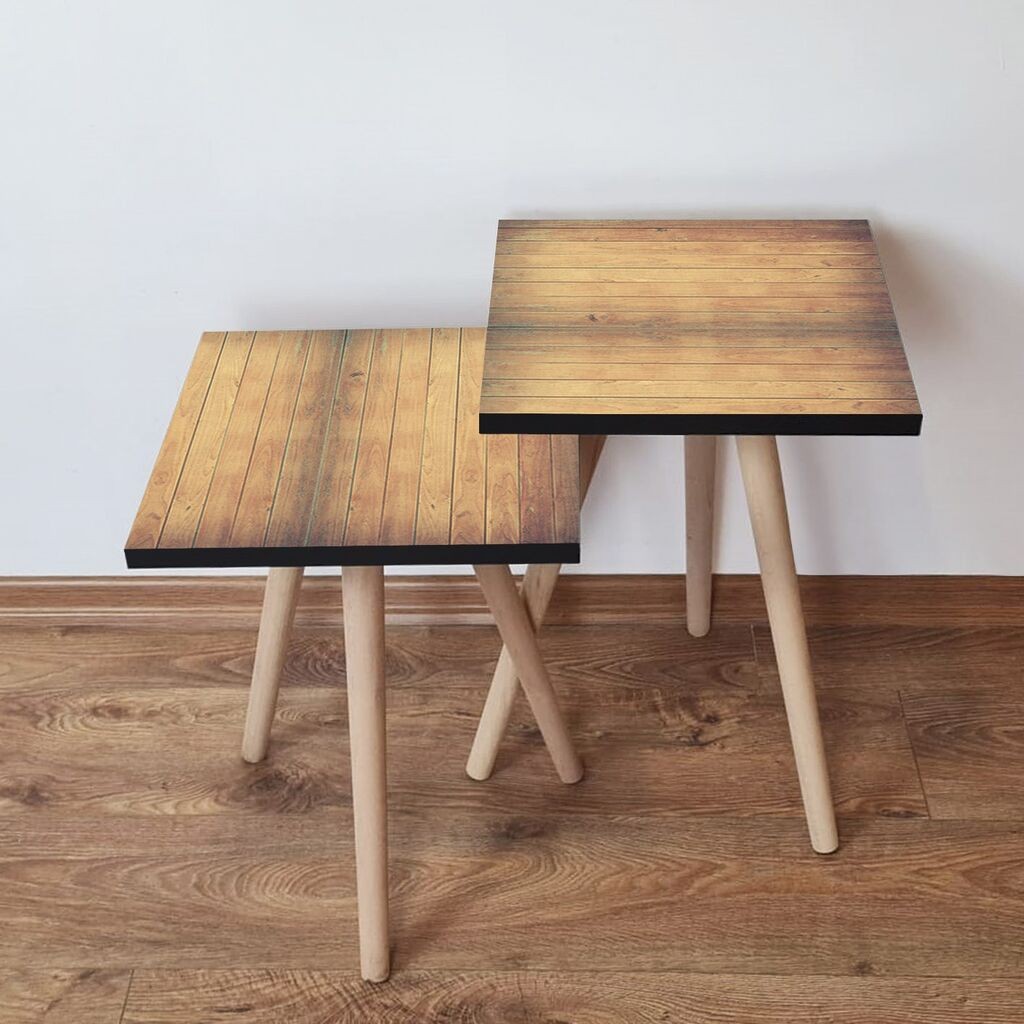 Hanah Home set stolića za kafu 2Shp425, 2 dijela, šareni