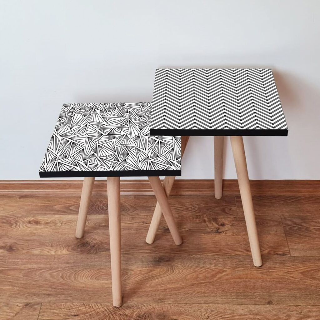 Hanah Home set stolića za kafu 2Shp289, 2 dijela, šareni