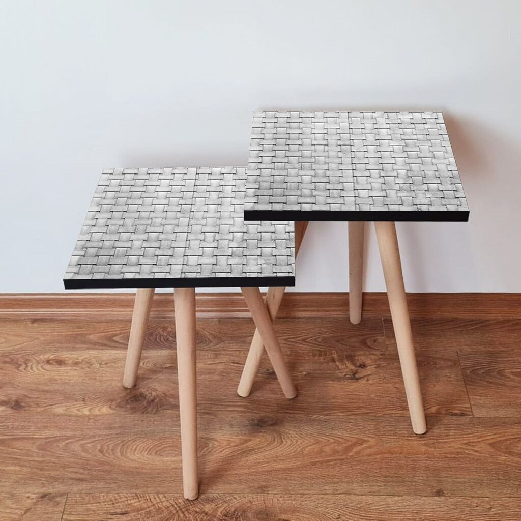 Hanah Home set stolića za kafu 2Shp377, 2 dijela, šareni