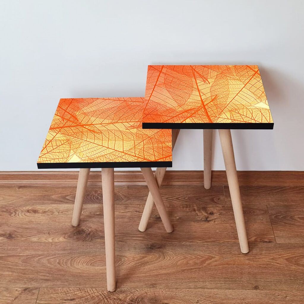 Hanah Home set stolića za kafu 2Shp393, 2 dijela, šareni