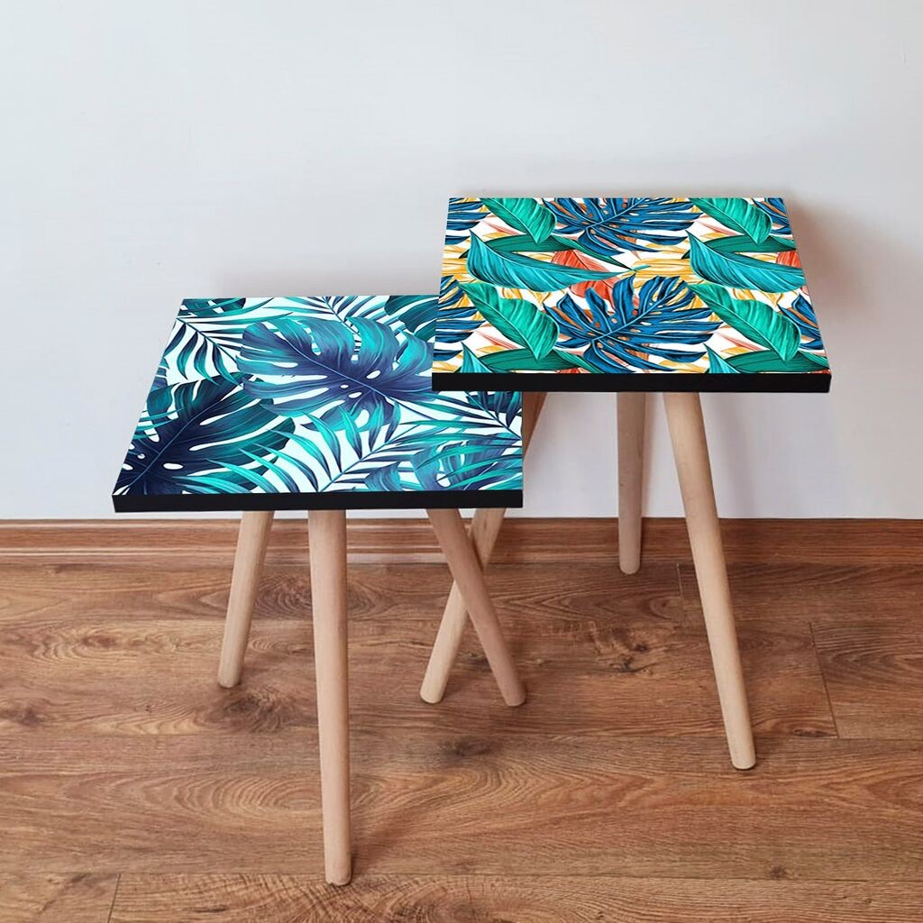 Hanah Home set stolića za kafu 2Shp259, 2 dijela, šareni