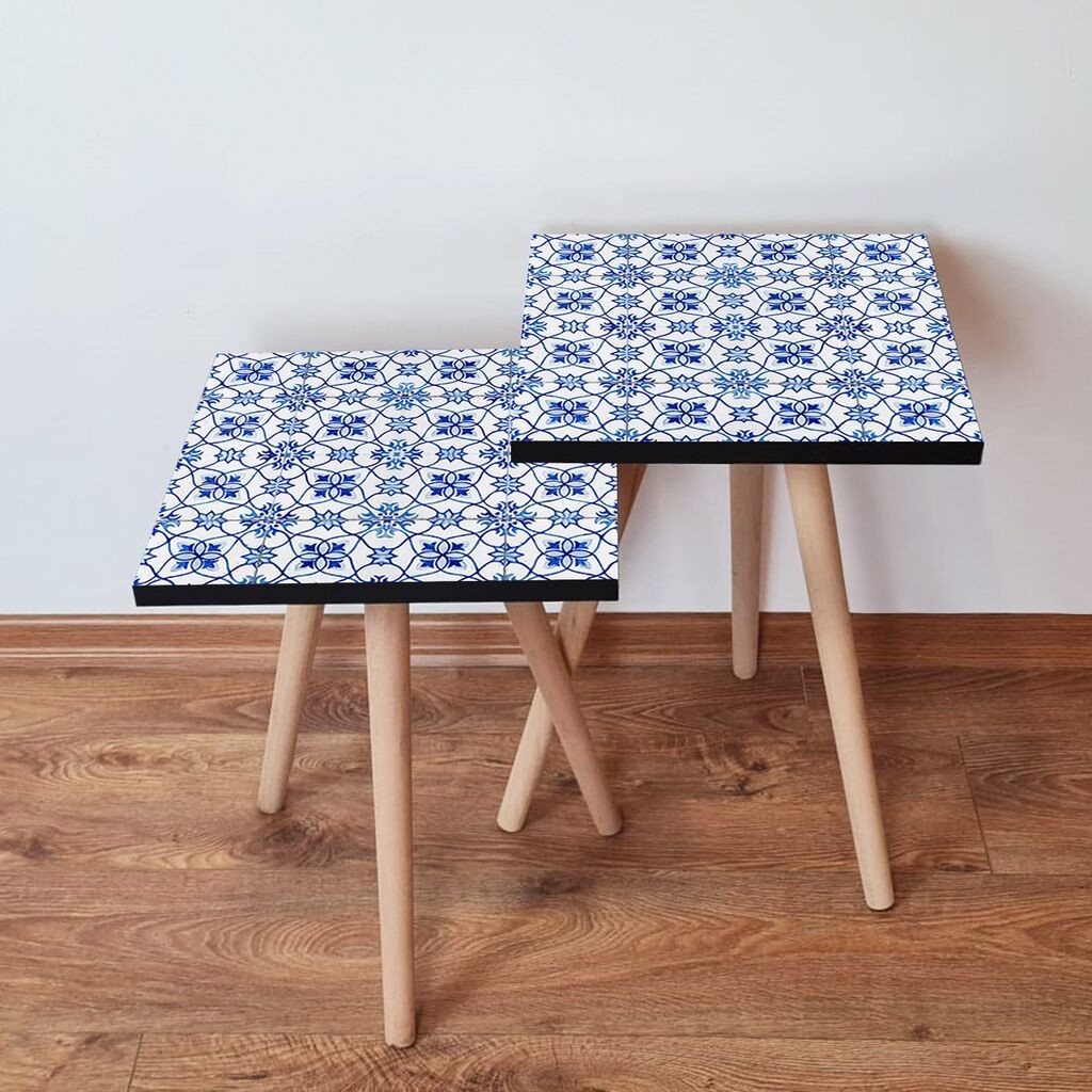 Hanah Home set stolića za kafu 2Shp380, 2 dijela, šareni