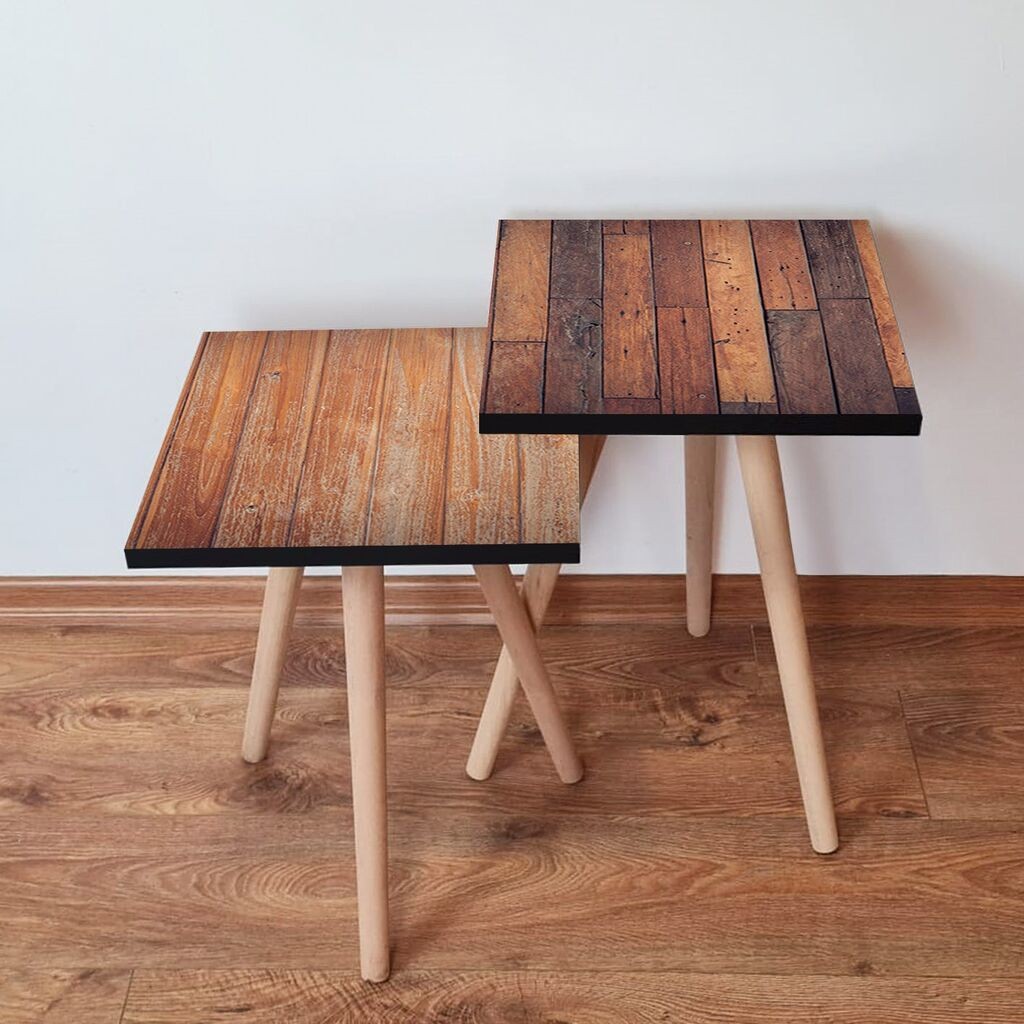 Hanah Home set stolića za kafu 2Shp35, 2 dijela, šareni