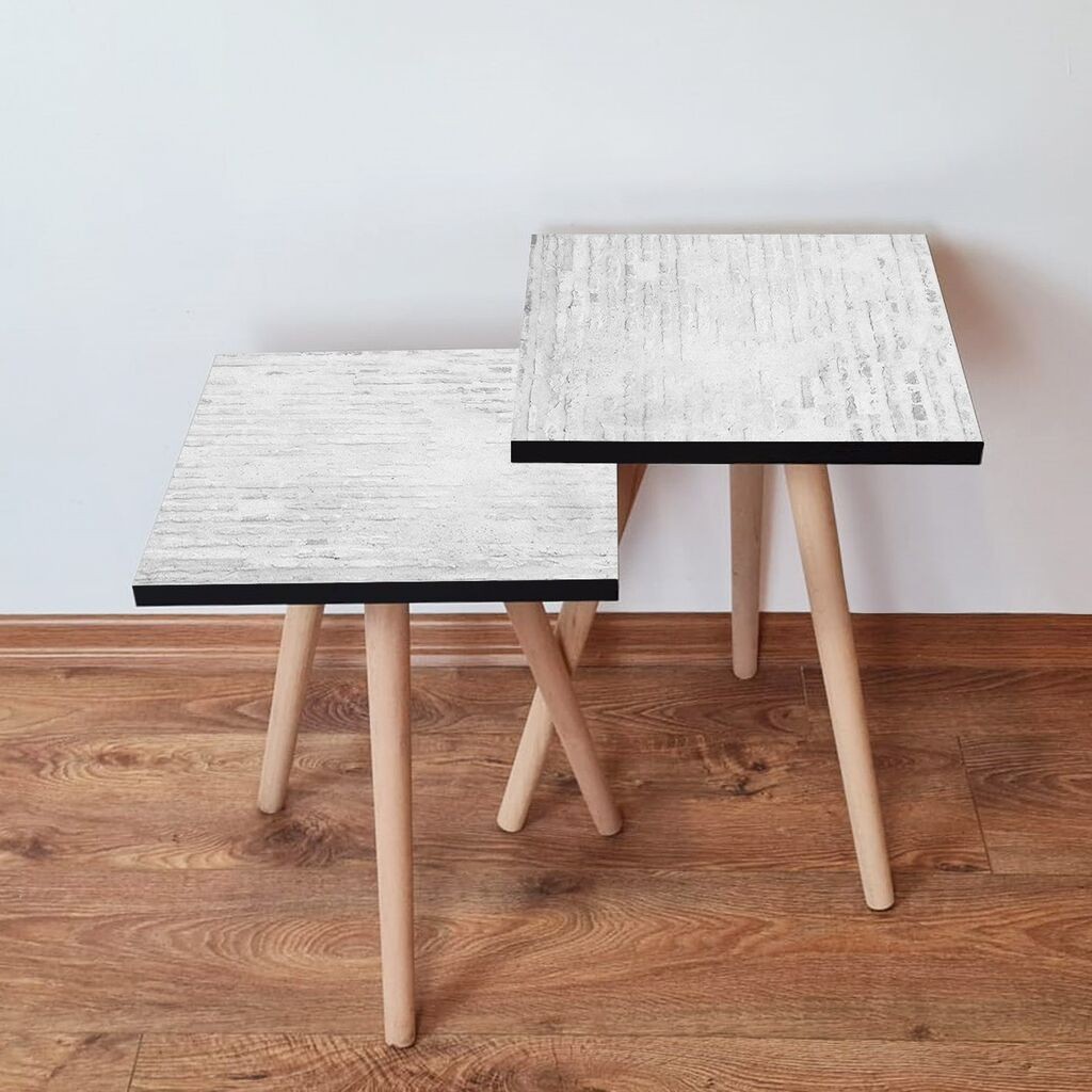 Hanah Home set stolića za kafu 2Shp171, 2 dijela, šareni