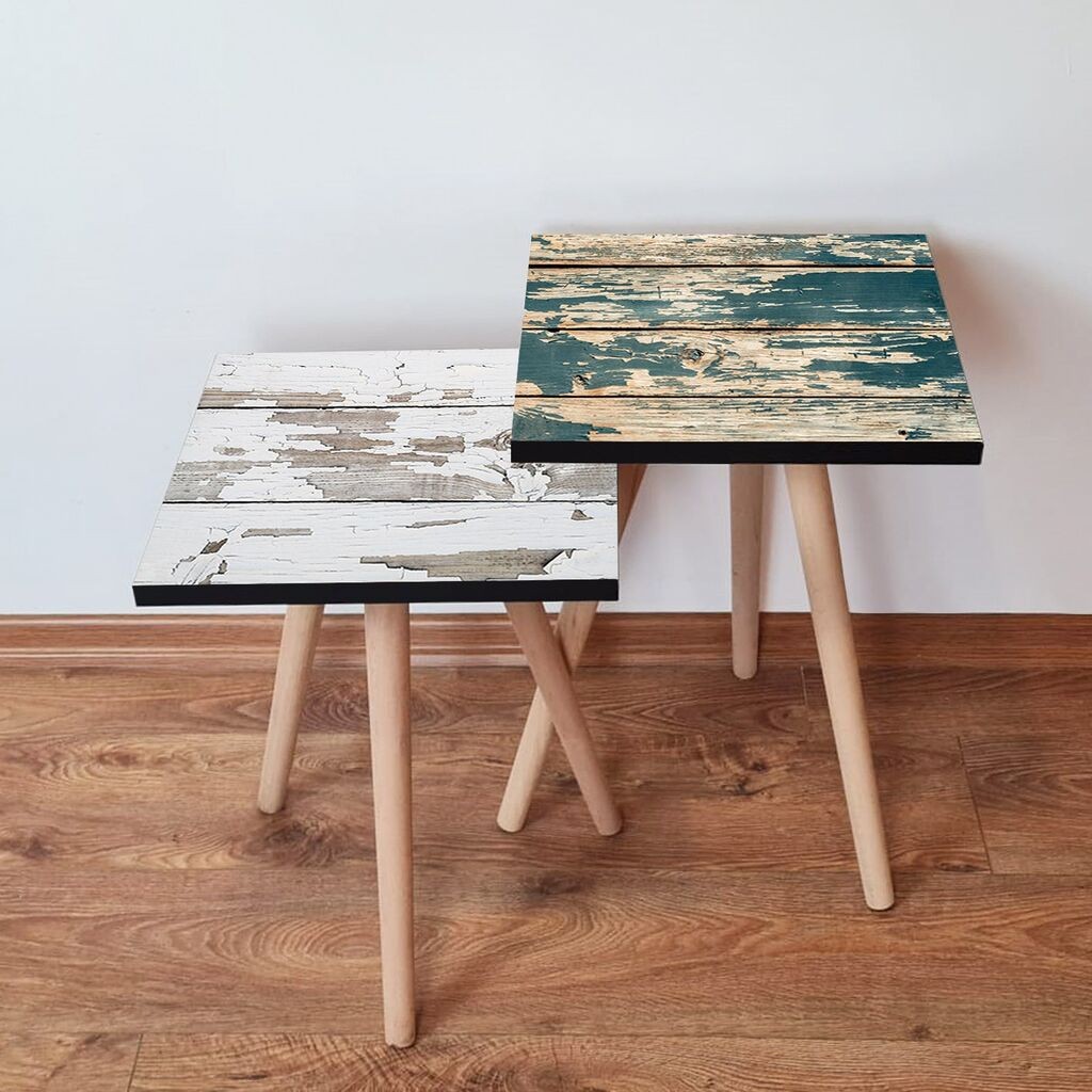 Hanah Home set stolića za kafu 2Shp298, 2 dijela, šareni