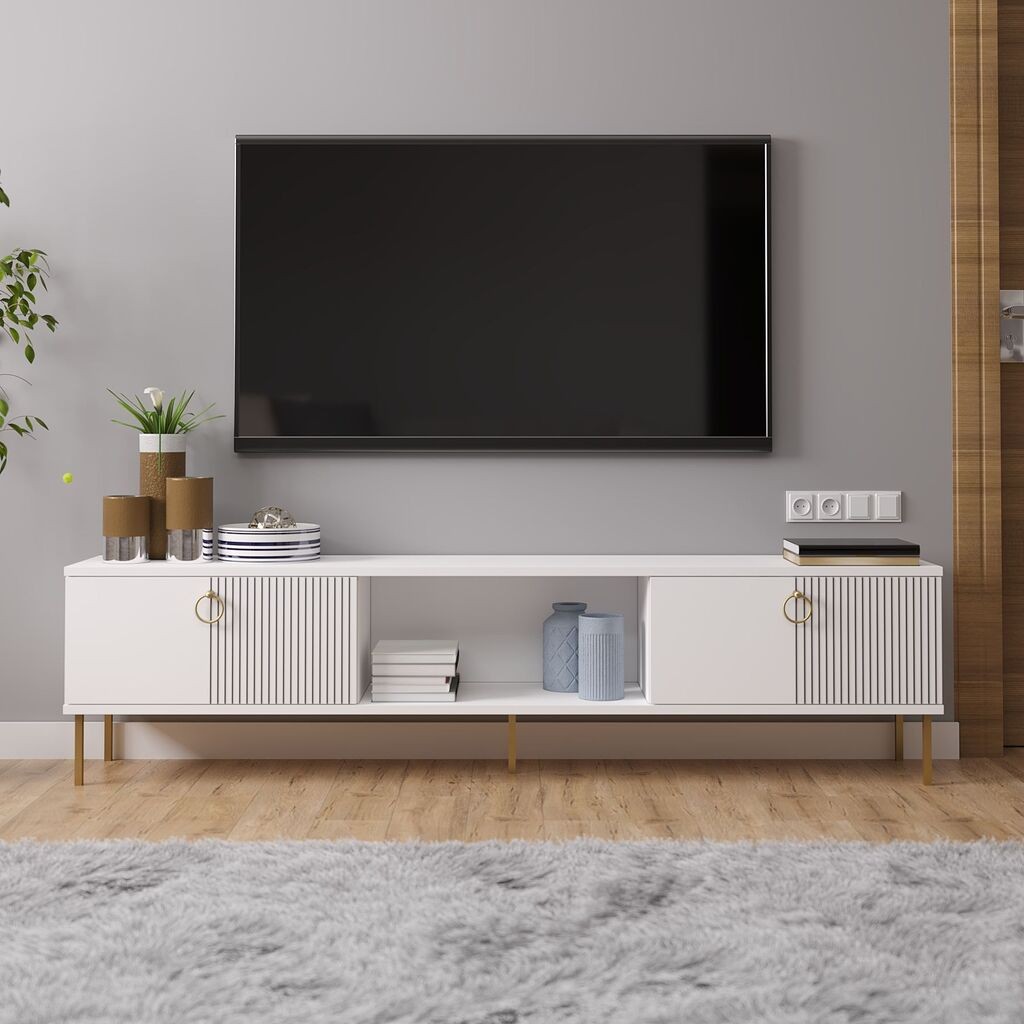 Hanah Home TV komoda, 180x45x30 cm, bijela