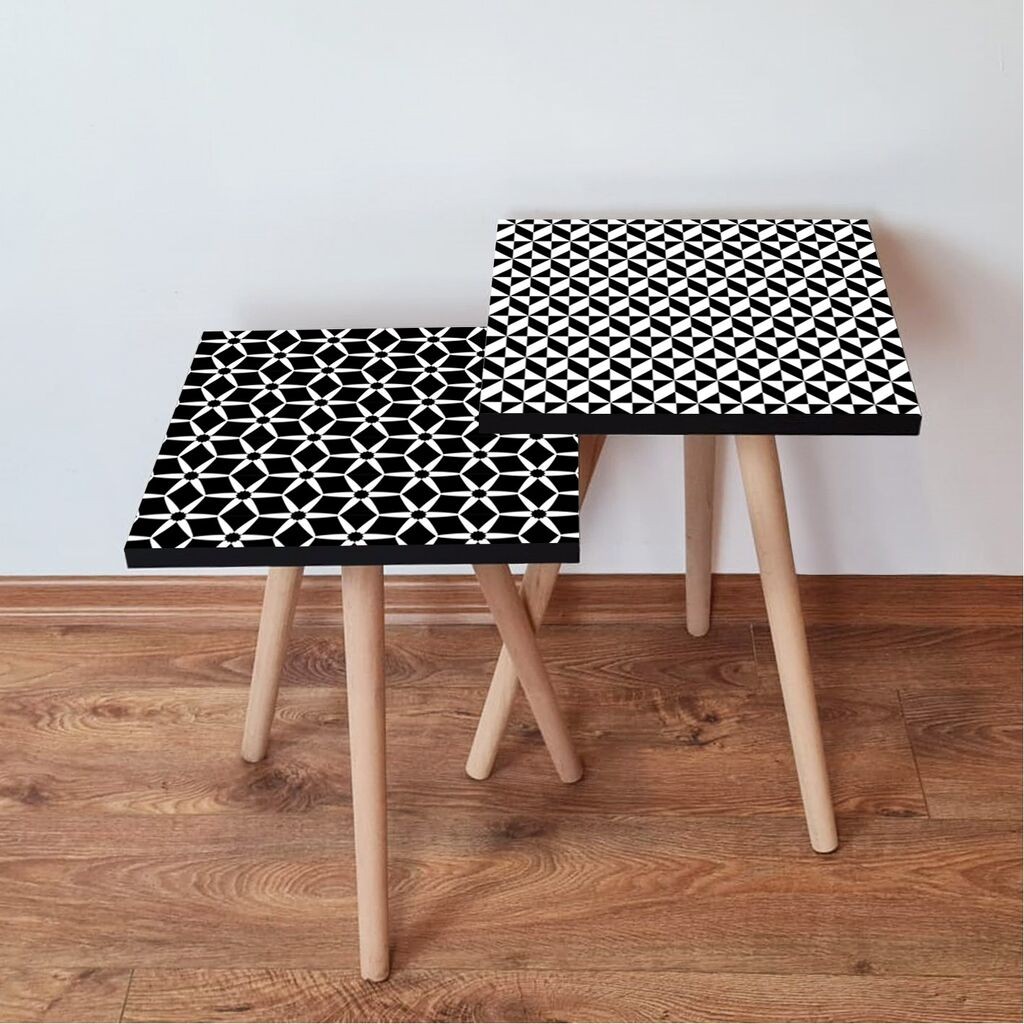 Hanah Home set stolića za kafu 2Shp350, 2 dijela, šareni