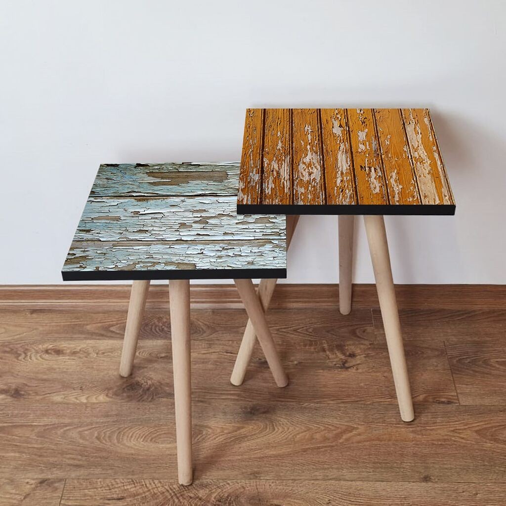 Hanah Home set stolića za kafu 2Shp244, 2 dijela, šareni