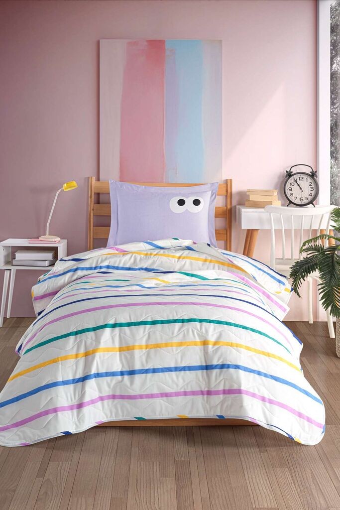 L'essentiel Maison Set navlaka za poplun i jastučnica Smiješna, 160x220 cm, Ljubičasta