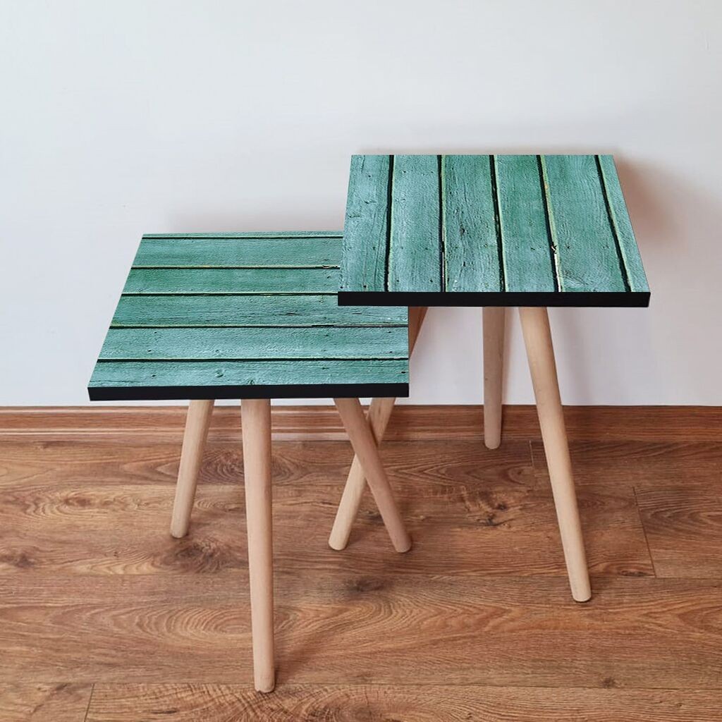 Hanah Home set stolića za kafu 2Shp84, 2 dijela, šareni