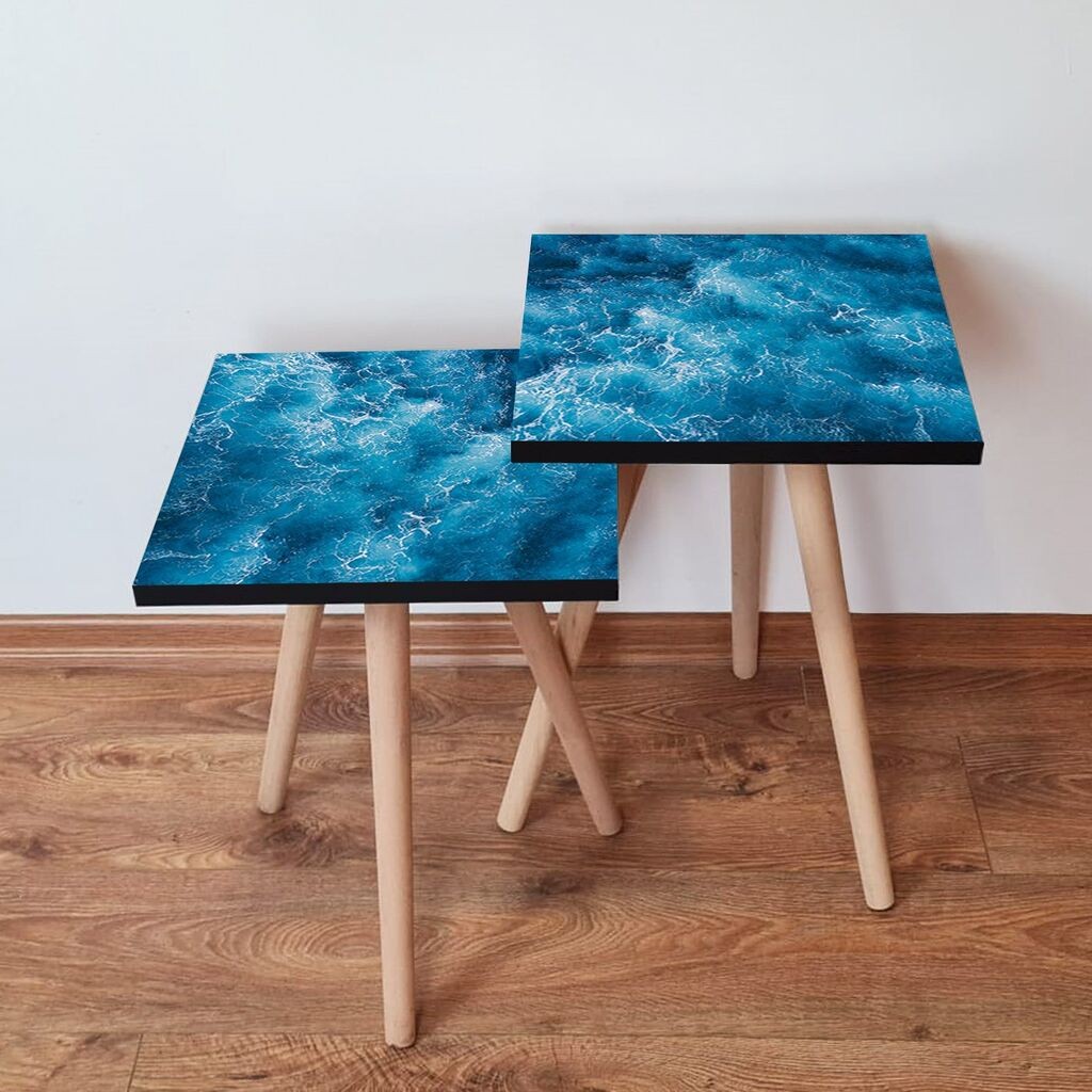 Hanah Home set stolića za kafu 2Shp395, 2 dijela, šareni