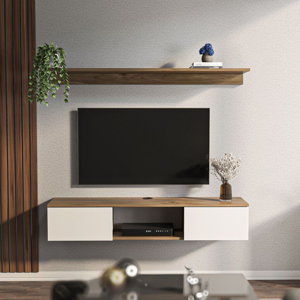 Hanah Home TV komoda Elia, 140x25,6x32 cm, Orah