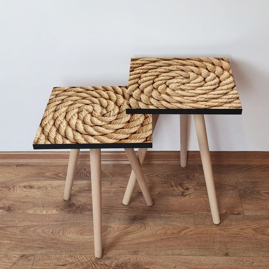 Hanah Home set stolića za kafu 2Shp376, 2 dijela, šareni