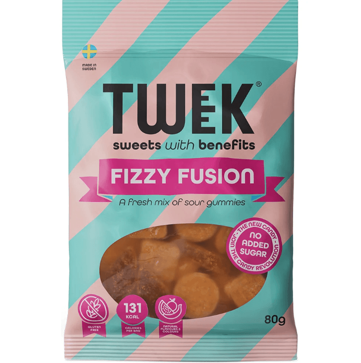 Twek Voćni bomboni Fizzy, Bez dodanog šećera, 80g