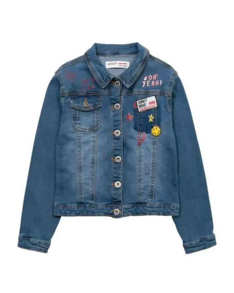 Minoti Jakna za djevojčice Smile, Tamnoplava