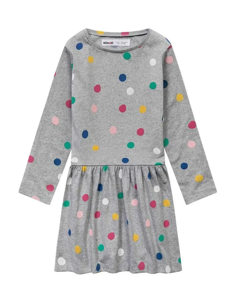 Minoti Haljina za djevojčice, Siva