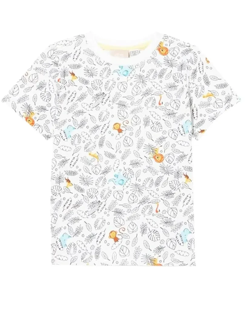 Chicco Majica za bebe Jungle, BIjela