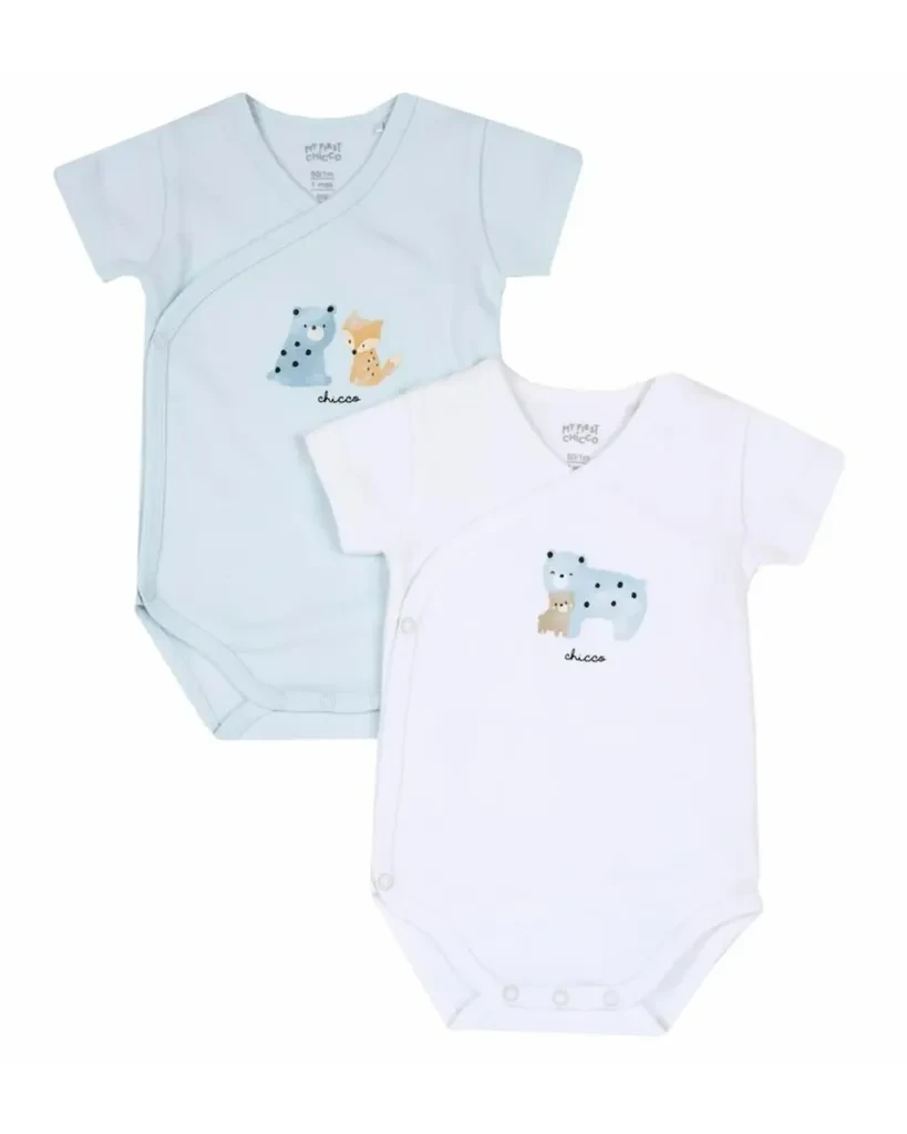 Chicco Set bodija za djevojčice, 2 kom, Više boja