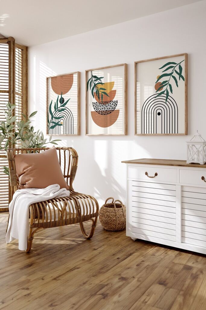 Wallity slika 3Dartsoho130, 3 dijela, 33 x 48 cm