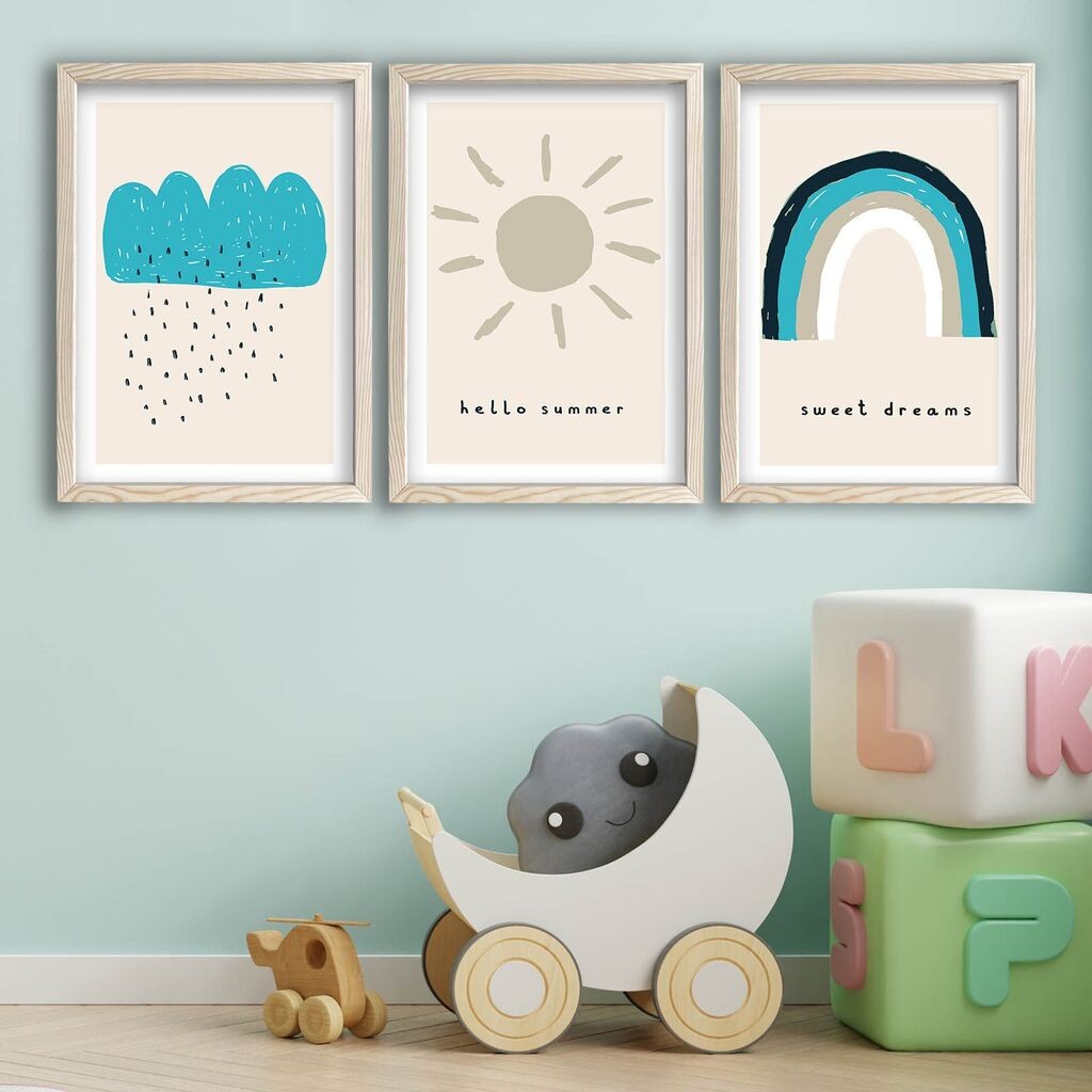 Wallity slika 3P3853KCT-002, 3 dijela, 53 x 118 cm