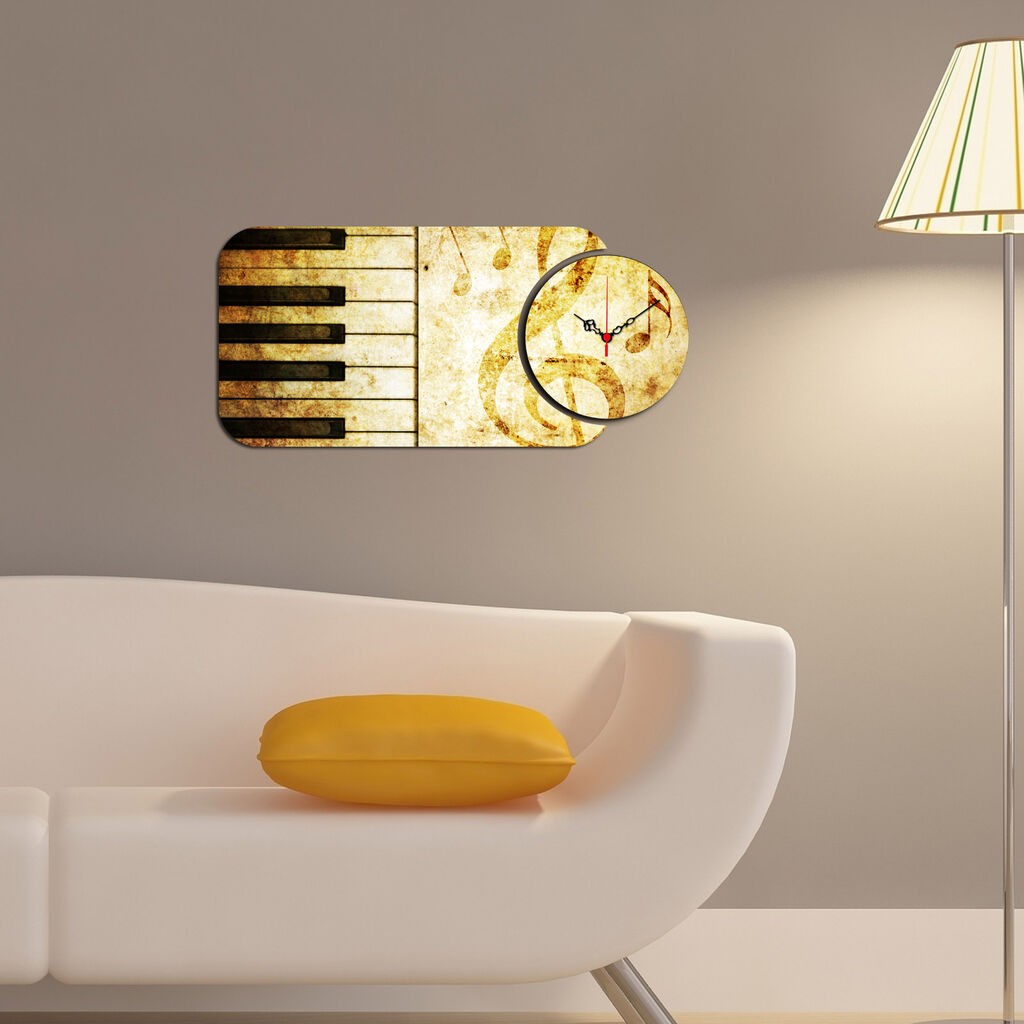 Zidni sat Wallity YMS-62, 68x32 cm, 2 dijela