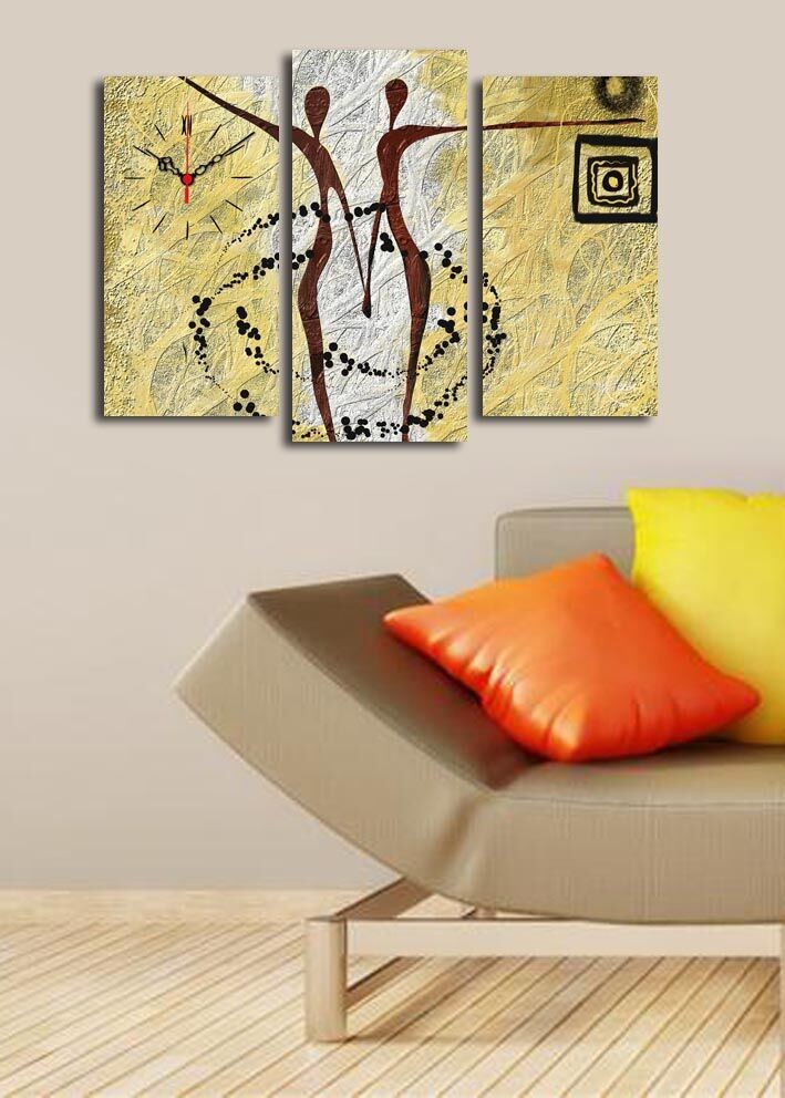 Zidni sat Wallity 3PATCS-24, 66x45 cm, 3 dijela