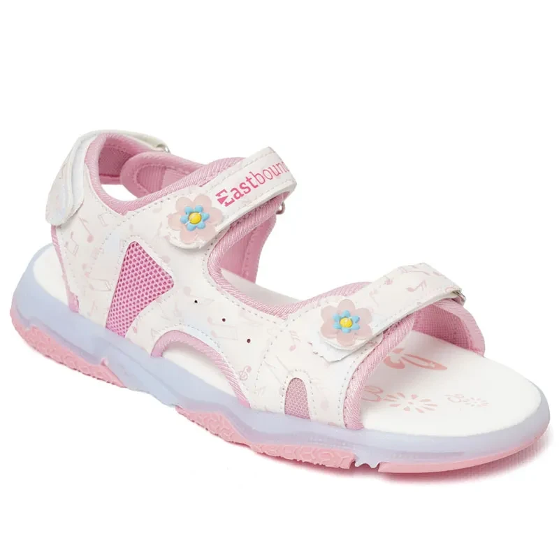 Sandale za djevojčice Eastbound Happy Grill, bijelo-roze