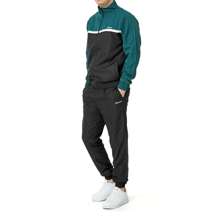 Muški set trenerki Eastbound Elian, crno-zelene boje