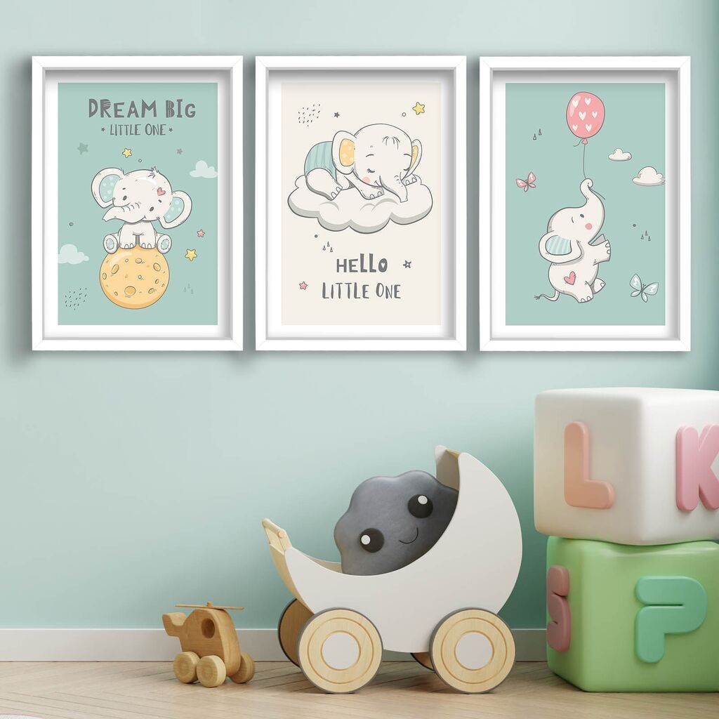 Wallity slika 3P3853BCT-001, 3 dijela, 53 x 118 cm