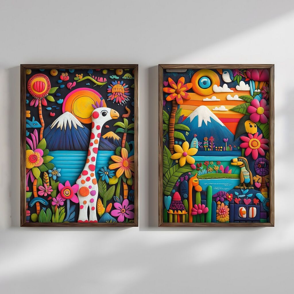 Wallity slika TUN138, 2 dijela, 70 x 50 x 3 cm