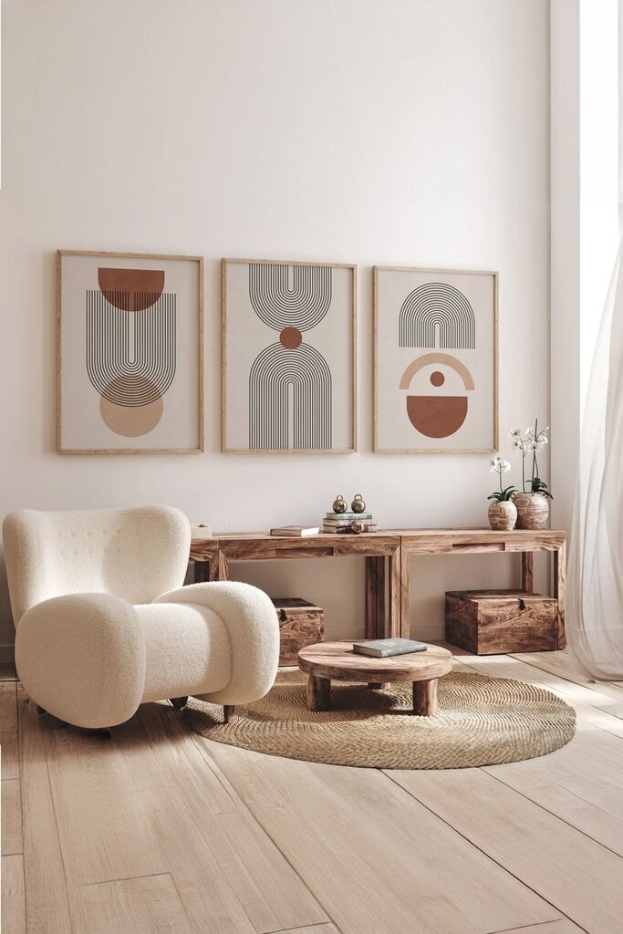 Wallity slika 3Dartsoho46, 3 dijela, 33 x 48 cm