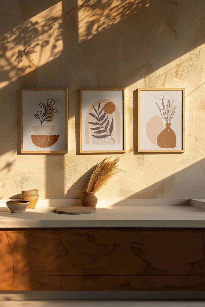 Wallity slika 3Dartsoho101, 3 dijela, 33 x 48 cm