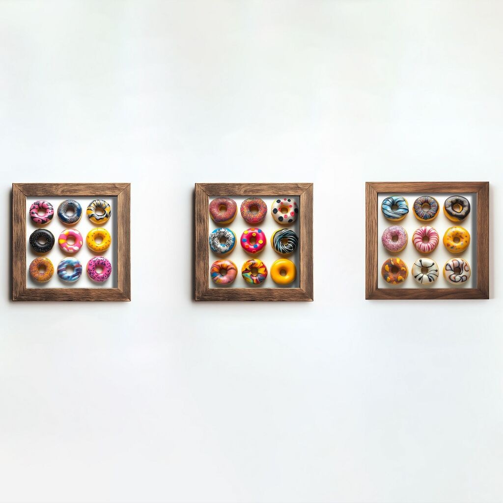 Wallity slika UKZM062, 3 dijela, 16 x 16 x 2 cm