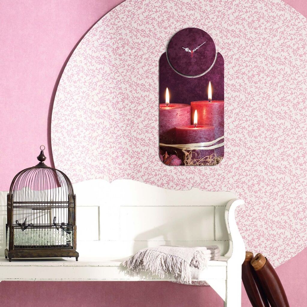 Zidni sat Wallity YMS-18, 68x32 cm, 2 dijela