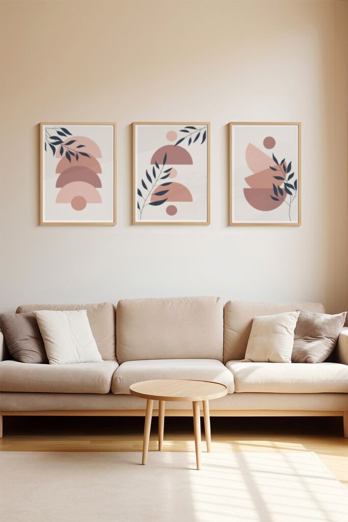 Wallity slika 3Dartsoho95, 3 dijela, 33 x 48 cm