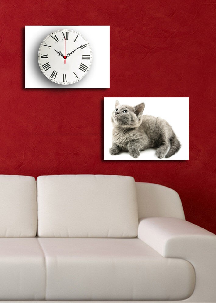 Zidni sat Wallity 2P3040CS-130, 64x40 cm, 2 dijela