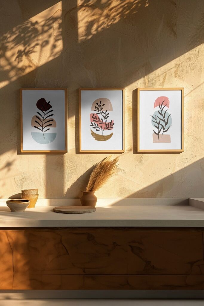 Wallity slika 3Dartsoho109, 3 dijela, 33 x 48 cm